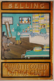 Set of 3 Folk Art Prints - Charlotte County Cottage Craft